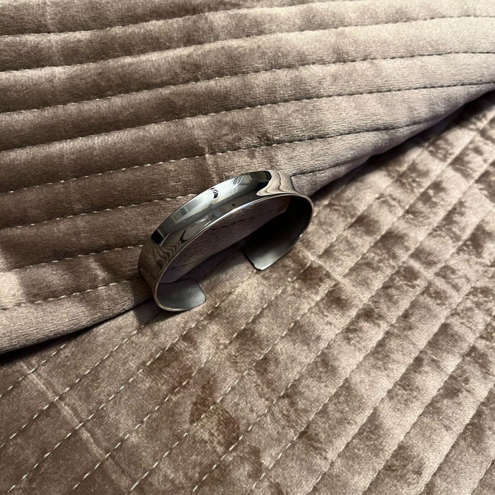 Lia Sophia Elegant Silver Cuff Bracelet